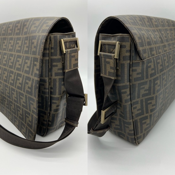 Authentic Fendi Zucca coated canvas messenger bag - Picture 7 of 17